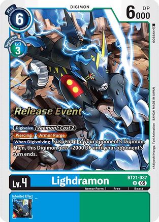 Lighdramon [BT21-037] [World Convergence Release Event Cards] - Trinity Hobby
