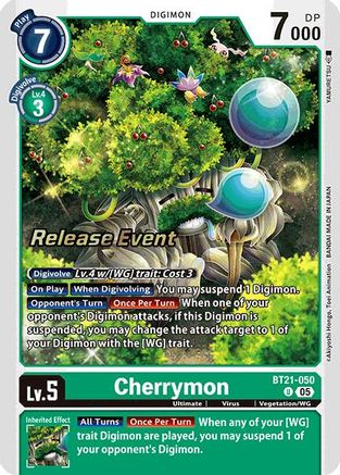 Cherrymon [BT21-050] [World Convergence Release Event Cards] - Trinity Hobby