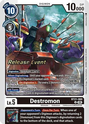 Destromon [BT21-060] [World Convergence Release Event Cards] - Trinity Hobby