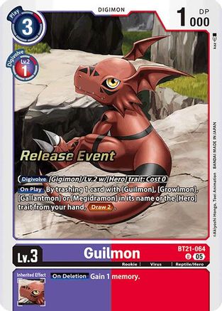 Guilmon [BT21-064] [World Convergence Release Event Cards] - Trinity Hobby
