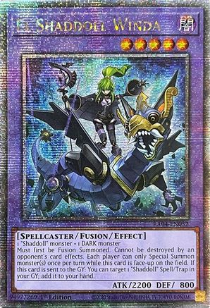 El Shaddoll Winda (Quarter Century Secret Rare) [RA04-EN052] - Quarter Century Stampede 1st Edition - Quarter Century Secret Rare - Trinity Hobby