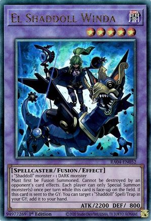 El Shaddoll Winda (PUR) [RA04-EN052] - Quarter Century Stampede 1st Edition - Prismatic Ultimate Rare - Trinity Hobby