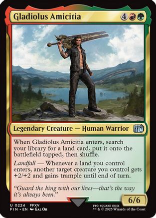 Gladiolus Amicitia  [Foil]  (FIN-224) - [FINAL FANTASY] - Trinity Hobby