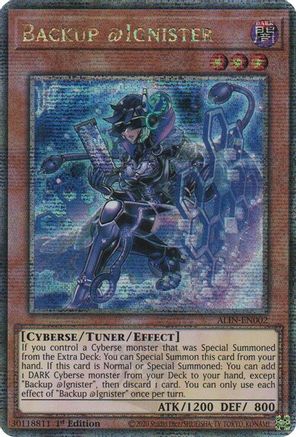 Backup @Ignister (Quarter Century Secret Rare) [ALIN-EN002] - Alliance Insight 1st Edition - Quarter Century Secret Rare - Trinity Hobby