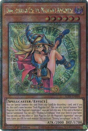 Dark Magician Girl the Magician's Apprentice (Quarter Century Secret Rare) [ALIN-EN004] - Alliance Insight 1st Edition - Quarter Century Secret Rare - Trinity Hobby