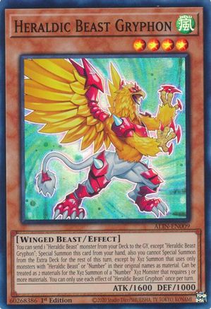 Heraldic Beast Gryphon [ALIN-EN009] - Alliance Insight 1st Edition - Super Rare - Trinity Hobby