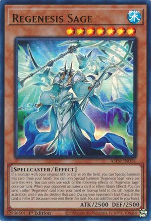 Regenesis Sage [ALIN-EN014] - Alliance Insight 1st Edition - Ultra Rare - Trinity Hobby
