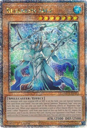 Regenesis Sage (Quarter Century Secret Rare) [ALIN-EN014] - Alliance Insight 1st Edition - Quarter Century Secret Rare - Trinity Hobby