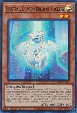 Spectral, Dragon Ruler of Flickers [ALIN-EN018] - Alliance Insight 1st Edition - Ultra Rare - Trinity Hobby