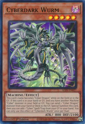 Cyberdark Wurm [ALIN-EN027] - Alliance Insight 1st Edition - Ultra Rare - Trinity Hobby