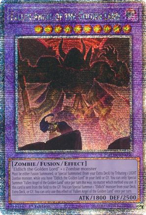 Fallen Angel of the Golden Land (Quarter Century Secret Rare) [ALIN-EN036] - Alliance Insight 1st Edition - Quarter Century Secret Rare - Trinity Hobby
