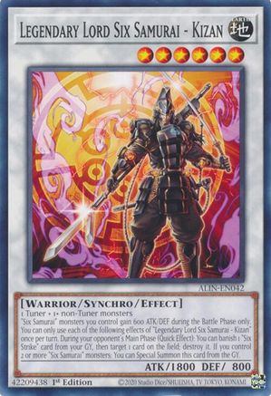 Legendary Lord Six Samurai - Kizan [ALIN-EN042] - Alliance Insight 1st Edition - Common / Short Print - Trinity Hobby