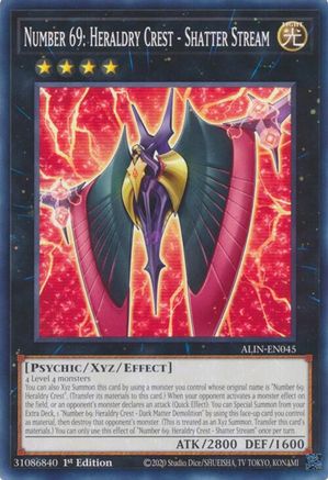 Number 69: Heraldry Crest - Shatter Stream [ALIN-EN045] - Alliance Insight 1st Edition - Common / Short Print - Trinity Hobby
