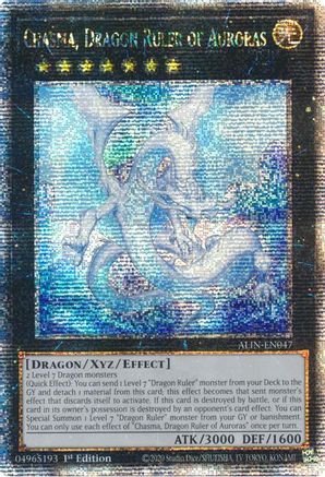 Chasma, Dragon Ruler of Auroras (Quarter Century Secret Rare) [ALIN-EN047] - Alliance Insight 1st Edition - Quarter Century Secret Rare - Trinity Hobby