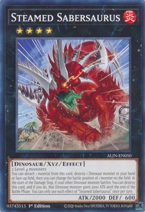 Steamed Sabersaurus [ALIN-EN050] - Alliance Insight 1st Edition - Common / Short Print - Trinity Hobby