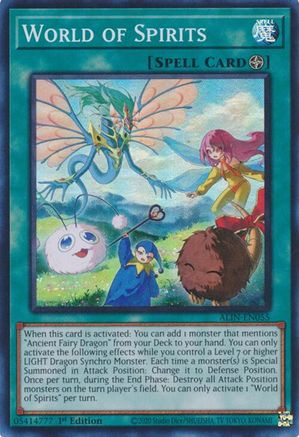 World of Spirits [ALIN-EN055] - Alliance Insight 1st Edition - Super Rare - Trinity Hobby