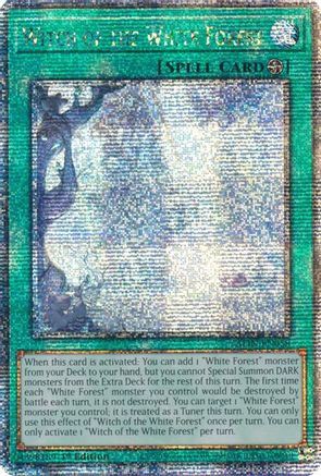 Witch of the White Forest (Quarter Century Secret Rare) [ALIN-EN058] - Alliance Insight 1st Edition - Quarter Century Secret Rare - Trinity Hobby