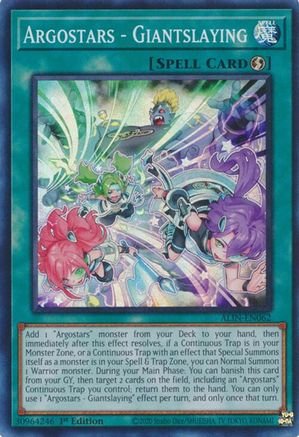 Argostars - Giantslaying [ALIN-EN062] - Alliance Insight 1st Edition - Super Rare - Trinity Hobby