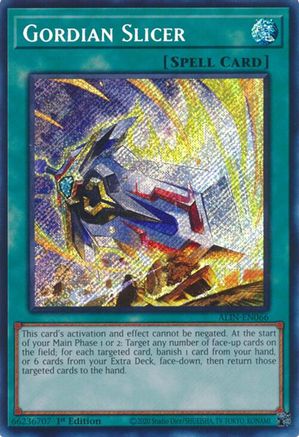 Gordian Slicer [ALIN-EN066] - Alliance Insight 1st Edition - Secret Rare - Trinity Hobby