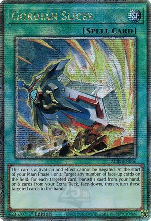 Gordian Slicer (Quarter Century Secret Rare) [ALIN-EN066] - Alliance Insight 1st Edition - Quarter Century Secret Rare - Trinity Hobby