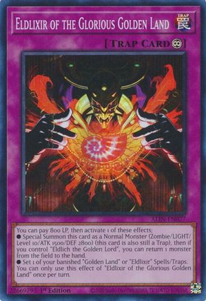 Eldlixir of the Glorious Golden Land [ALIN-EN077] - Alliance Insight 1st Edition - Super Rare - Trinity Hobby