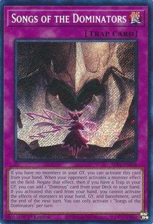 Songs of the Dominators [ALIN-EN078] - Alliance Insight 1st Edition - Secret Rare - Trinity Hobby