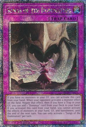 Songs of the Dominators (Quarter Century Secret Rare) [ALIN-EN078] - Alliance Insight 1st Edition - Quarter Century Secret Rare - Trinity Hobby