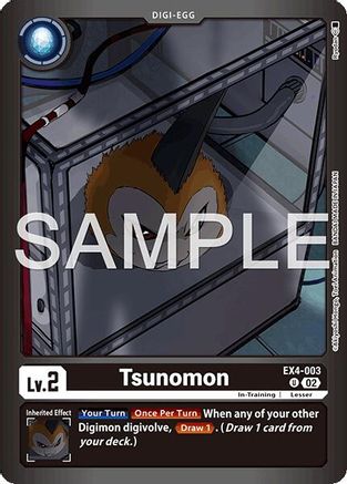 Tsunomon [EX4-003] (Limited Card Pack -Billion Bullet-) [Alternative Being Booster Promos] - Trinity Hobby