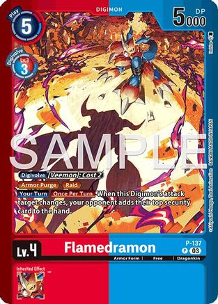 Flamedramon [P-137] (Limited Card Pack -Billion Bullet-) [Digimon LIBERATOR Promos] - Trinity Hobby