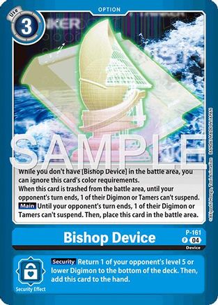 Bishop Device [P-161] (Limited Card Pack -Billion Bullet-) [Digimon LIBERATOR Promos] - Trinity Hobby
