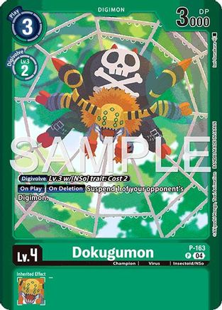 Dokugumon [P-163] (Limited Card Pack -Billion Bullet-) [Digimon LIBERATOR Promos] - Trinity Hobby
