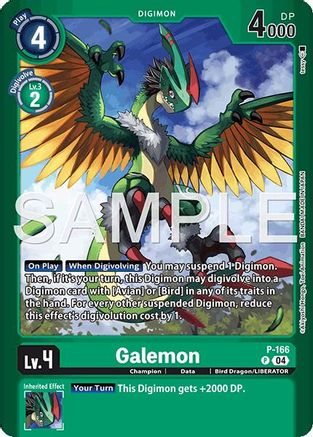 Galemon [P-166] (Limited Card Pack -Billion Bullet-) [Digimon LIBERATOR Promos] - Trinity Hobby