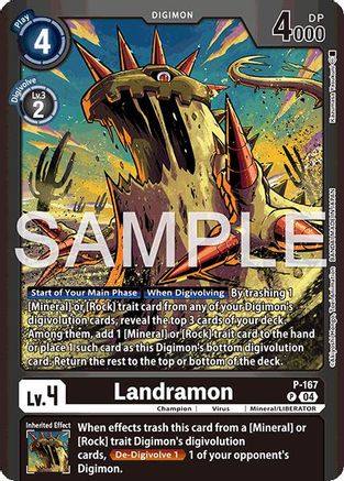 Landramon [P-167] (Limited Card Pack -Billion Bullet-) [Digimon LIBERATOR Promos] - Trinity Hobby