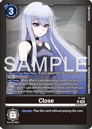 Close [P-169] (Limited Card Pack -Billion Bullet-) [Digimon LIBERATOR Promos] - Trinity Hobby