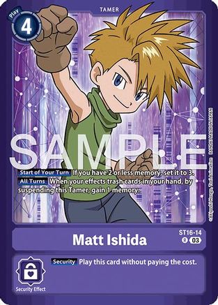 Matt Ishida [ST16-14] (Limited Card Pack -Billion Bullet-) [Starter Deck: Wolf of Friendship Promos] - Trinity Hobby