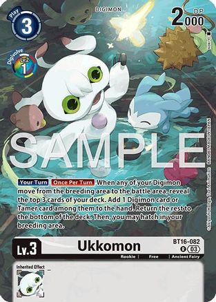 Ukkomon [BT16-082] (Limited Card Pack -Billion Bullet-) [Beginning Observer Promos] - Trinity Hobby
