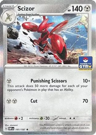 Scizor (Pokemon Gym Promo) - (141/197) Holofoil [Miscellaneous Cards & Products]