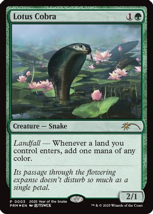Lotus Cobra (Year of the Snake 2025) (SSP-003) - [Standard Showdown Promos] Foil - Trinity Hobby