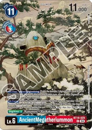 AncientMegatheriummon [BT18-028] (Tamer's Selection Box Ver. Championship 2024) [Release Special Booster Ver.2.0] - Trinity Hobby