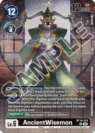 AncientWisemon [BT18-074] (Tamer's Selection Box Ver. Championship 2024) [Release Special Booster Ver.2.0] - Trinity Hobby