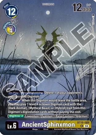 AncientSphinxmon [BT18-084] (Tamer's Selection Box Ver. Championship 2024) [Release Special Booster Ver.2.0]