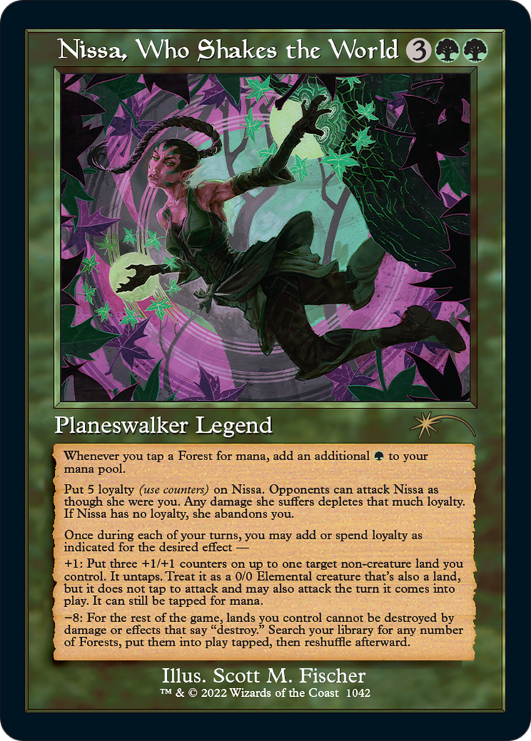 Nissa, Who Shakes the World (Retro) [Secret Lair Drop Series] - Trinity Hobby