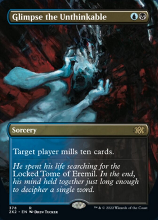 Glimpse the Unthinkable (Borderless Alternate Art) [Double Masters 2022] - Trinity Hobby