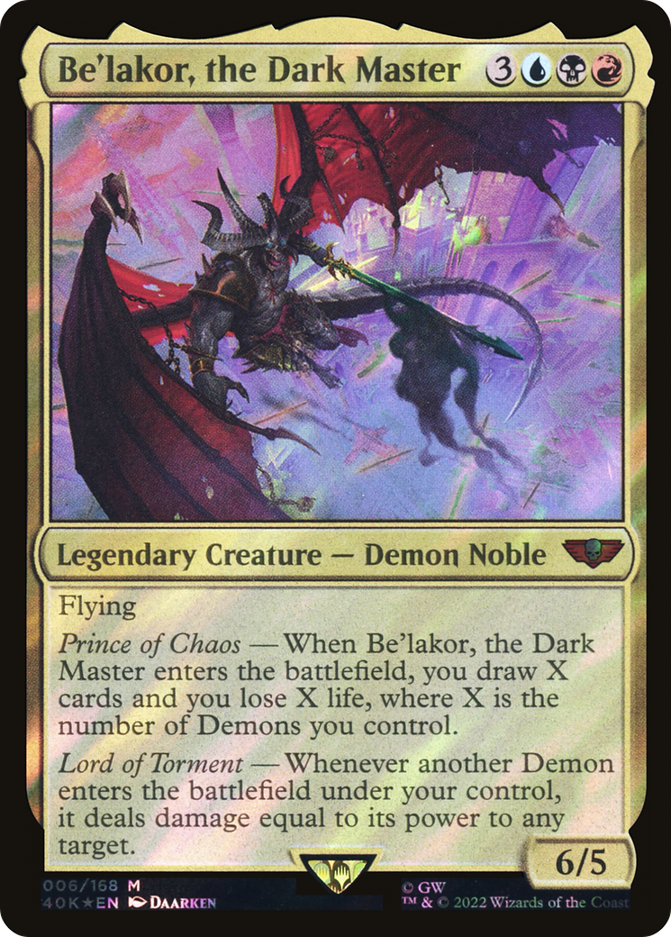 Be'lakor, the Dark Master (Surge Foil) [Warhammer 40,000] - Trinity Hobby