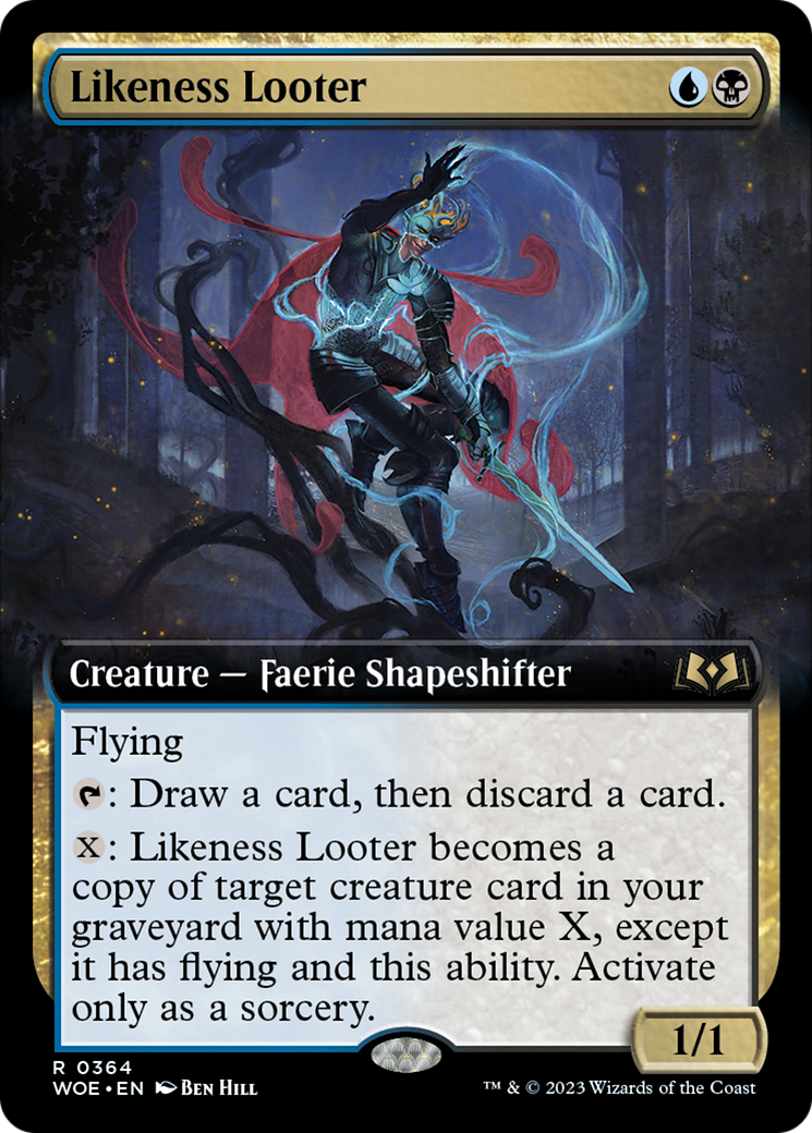 Likeness Looter (Extended Art) [Wilds of Eldraine] - Trinity Hobby