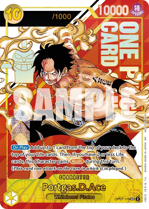 Portgas.D.Ace (Serial Numbered) (OP07-119) - [One Piece Promotion Cards] - Trinity Hobby