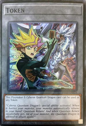 Token (Playmaker & Cyberse Quantum Dragon) [TKN5-EN025] Super Rare - Trinity Hobby