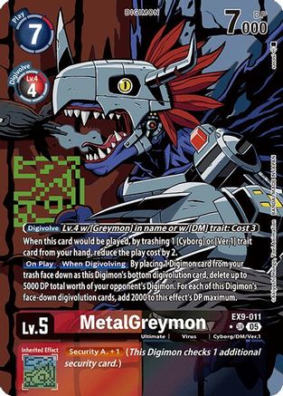 MetalGreymon (Alternate Art) (EX9-011) - [Versus Monsters] Foil
