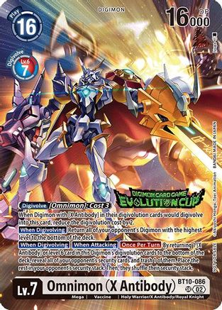 Omnimon (X Antibody) (Evolution Cup 2025 Vol. 1) (BT10-086) - [Xros Encounter] Foil