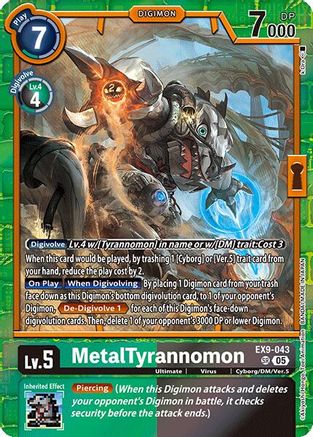 MetalTyrannomon (EX9-043) - [Versus Monsters] Foil - Trinity Hobby